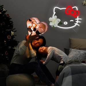 Enseigne néon LED chat mignon, décoration murale pour la maison et les centres commerciaux, étanche IPX3, gradation progressive - Product Image 5