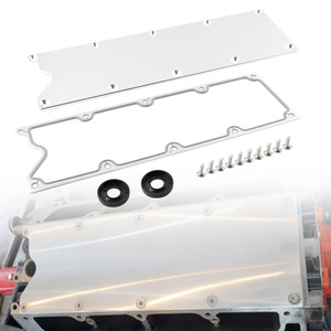 Tapa de Válvulas de Aluminio Forjado para Bloques de Cilindros LS Gen3 Negro/Blanco OEP009-DDP-BK Pieza de Repuesto para Motor Chevrolet - Product Image 2