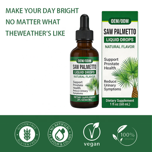 Suplemen Cair Saw Palmetto Label Pribadi - OEM/ODM untuk Dukungan Prostat & Pereda Gejala Saluran Kemih, 60mL Tetes Rasa Alami - Product Image 4