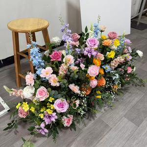 Arreglo de Flores Artificiales, Camino de Flores Silvestres de Primavera para el Pasillo de Boda, Mesa de Dulces y Fondo para <span class=keywords><strong>la</strong></span> Novia, Decoración para Fiestas de Cumpleaños - Product Image 4