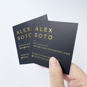 Tùy chỉnh rõ ràng in ấn sang trọng lá vàng in ấn mua sắm Cảm ơn bạn thẻ kinh doanh thẻ cho doanh nghiệp - Product Image 2