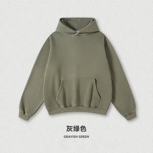OEM 2026 Sweat à capuche d'hiver surdimensionné en coton 100% de haute qualité, tissu French Terry 345 g/m², tricoté, avec motif 3D en relief, pour hommes - Product Image 2