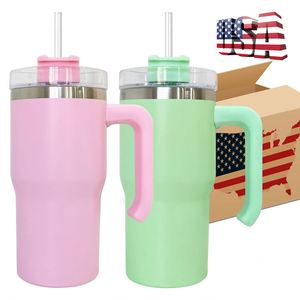 Vacuum <b>Insulated</b> Stainless Steel Candy Color Kids 20oz Travel Tumbler with Handle for Sublimation Transfer - Product Image 1