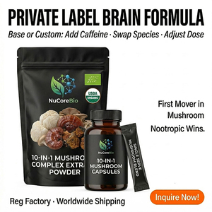 Extracto Nutricional <span class=keywords><strong>de</strong></span> Hongos Orgánicos USDA EU 10 en 1 en Polvo, Extracto <span class=keywords><strong>de</strong></span> Hongos Complejo: Melena <span class=keywords><strong>de</strong></span> León, Reishi, Cola <span class=keywords><strong>de</strong></span> Pavo - Product Image 6