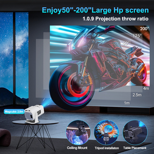 Topleo Portable 4K Mini Hy320 Projecteurs Smart Android Home Cinéma LED Lampe Home Video Movie Plafond LCD Proyector - Product Image 4