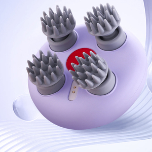 Tragbares Kopfhaut-Vibrations-Massagegerät, Kopfmassagegerät mit 4 Silikon-Massageköpfen für ein komfortableres Erlebnis - Product Image 3