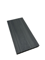 Planche de terrasse WPC carrée style moderne, grain de bois brossé, résistante aux fissures, imperméable, antidérapante, à clipser, pour extérieur et jardin, double verrouillage