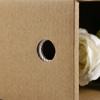 Boîte d'expédition de fleurs de luxe pour la livraison de fleurs fraîches, boîte en carton ondulé imperméable avec logo personnalisé pour l'expédition