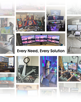 Support de bras de moniteur Support de moniteur portable Support de moniteur double pour ordinateur autoportant