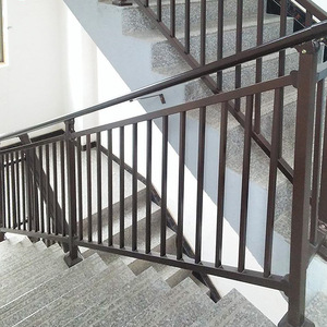 Hiện đại dẫn ánh sáng Tường tay vịn Tempered Glass cong cầu thang lan can đơn giản thép lan can thiết kế - Product Image 4