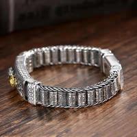 Bracelet Pixiu de mode traditionnelle chinoise en alliage de zinc pour hommes, bijoux en gros