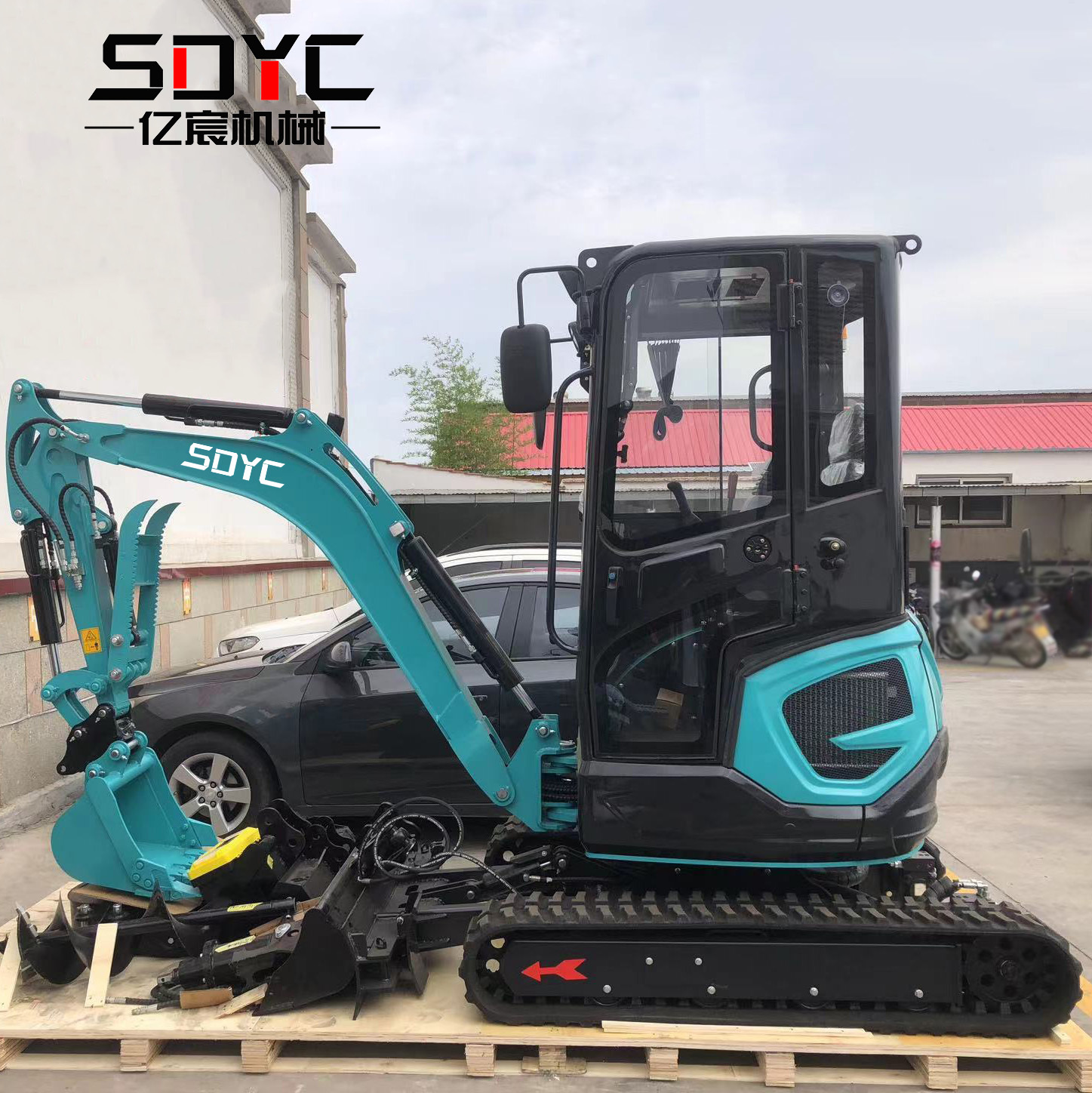 Free Shipping 2.5 Ton Mini Excavator EPA EURO 5 Kubota Engine Crawler Digger Farm Chinese 2.5 Ton Mini Excavator Machine