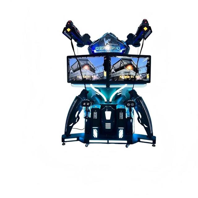 Interactive 9D VR Gun Shooting Virtual Reality Game Machine Indoor Earnings Equipment Durable Metal Construction Public Jinns