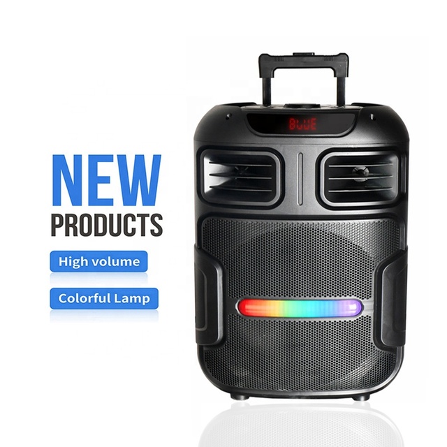 SX1206 Sound Box With Microphone Big Speakers Outdoor Dj Party (8Inch 12 Inch 15 Inch) Karaoke Trolley Speaker With Wireless Mic