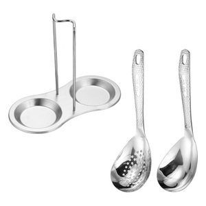 304 Stainless Steel Spoon, Thickened Kitchen Spoon Holder, <b>Plate</b> Holder, Restaurant Hot Pot Spoon <b>Rack</b>, Scoop Spoon, Soup Dish - Product Image 4