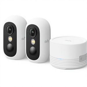Caméra de sécurité extérieure sans fil Eufy EufyCam C35, lot de <span class=keywords><strong>2</strong></span>, HomeBase Mini, support magnétique, <span class=keywords><strong>vision</strong></span> nocturne <span class=keywords><strong>HD</strong></span>, sans abonnement - Product Image 1