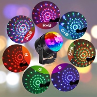 U'King Projecteur LED RGB Rotatif pour Scène, Lumière Disco, Boule DJ Stroboscopique, Télécommande, Lampe Magique LED pour Fêtes de Noël, Clubs et Spectacles