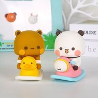 Figurine Bubu Yier Panda, Ornement de Bureau et de Voiture, Jouet de Dessin Animé, Cadeau Tendance pour Hommes et Femmes, Boîte Mystère Anime, Idéal pour un Déménagement