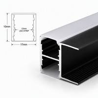 Profilé LED en alliage d'aluminium anodisé AL6063-T5, encastré/en saillie, pour éclairage linéaire intérieur, garantie 3 ans, personnalisable