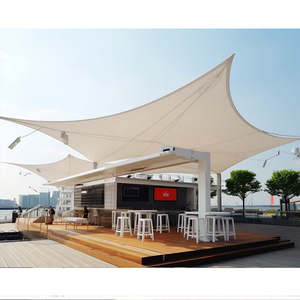 Nouvelle Conception 2024 – Structure de Tente de Parking en Membrane Tensile Durable en PTFE/PVDF, Abri pour Voitures, Structure en Acier pour Toit de Stade - Product Image 1