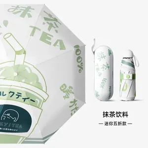 Mini paraguas de bolsillo estilo <span class=keywords><strong>romano</strong></span> para viaje, anti UV, resistente al viento y a la lluvia, ligero, plegable, portátil, para mujeres, hombres y adultos - Product Image 4