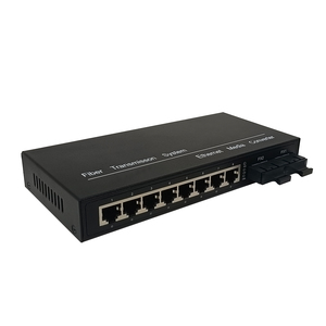 TiNCAM 2 * GF + 8GE RJ45 convertisseur de média commutateur intelligent 20km 1310nm convertisseur de média émetteurs-récepteurs à fibre optique pour caméra IP NVR - Product Image 2