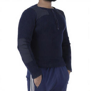 Suéter Azul Elegante para Hombre Kevin – Jersey de Punto Premium, Suave y Cálido para Invierno, Estilo Casual/Formal - Product Image 3