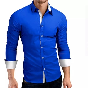 <span class=keywords><strong>Chemise</strong></span> habillée de haute qualité pour <span class=keywords><strong>homme</strong></span>, marque, manches longues, coupe ajustée, col montant, respirante, noire - Taille <span class=keywords><strong>4XL</strong></span> - Product Image 4