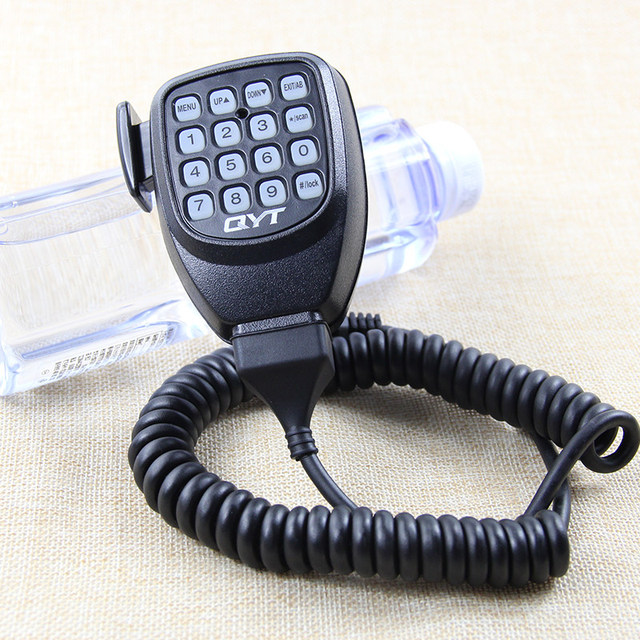 QYT KT-8900 UV980 Vehicle Handheld PTT Microphone Mini Vehicle Radio Accessories Shoulder Microphone PTT Speaker