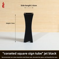 Porte-encens carré minimaliste de style chinois en résine PP, pot de fleurs pour l'intérieur, jardin de bureau, résistant aux chutes
