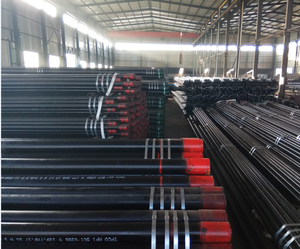 Nhà Máy <span class=keywords><strong>Smls</strong></span> Đen Liền Mạch Ống Thép J55 <span class=keywords><strong>K55</strong></span> N80 L80 P110 Ống Subs Pup Doanh Crossover Với Varnish 12M Chiều Dài - Product Image 4