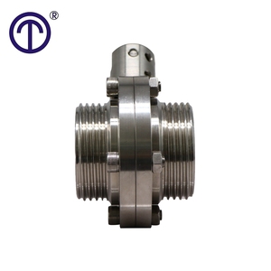 Shgl Cấp Thực Phẩm SS304 <span class=keywords><strong>316L</strong></span> Vệ Sinh Thép Không Gỉ Của Nhãn Hiệu Chủ Đề Van Bướm - Product Image 4