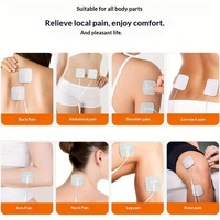 Électrode de physiothérapie dorsale 5x10cm avec fonction musicale, sans latex, non-tissée, patch de massage à broches