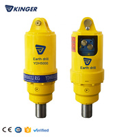 KINGER Foreuse à tarière pour chargeuse compacte, pour le forage de trous dans la terre, certifiée CE