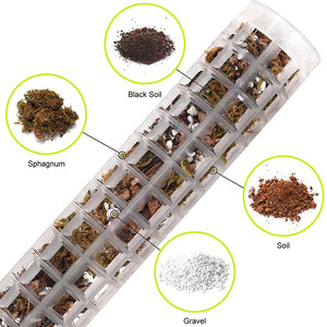 Support <span class=keywords><strong>pour</strong></span> plantes Piquets de croissance en plastique Nid d'abeille Eau de coco Bâtons de mousse <span class=keywords><strong>Colonne</strong></span> d'escalade Plantes d'intérieur Bâtons de mousse - Product Image 1