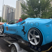Jet ski de style supercar OEM, bateau à moteur en fibre de verre haute vitesse, idéal pour la location en stations balnéaires et parcs d'attractions