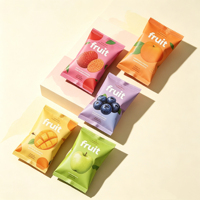 Emballage personnalisé pour barres énergétiques, sachet à fermeture arrière, emballage en plastique alimentaire pour barres protéinées, biscuits, fruits secs, en-cas, OEM