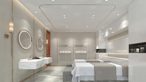 Tienda de cosméticos de lujo Exhibición Diseño de muebles Tienda de perfumes Diseño de interiores Escaparate de cosméticos personalizado - Product Image 4