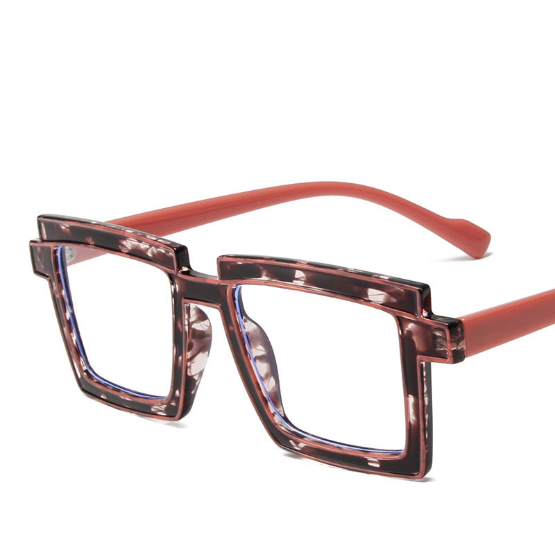 Lunettes Anti Lumière Bleue Tofox - Cadre Carré Métal - Protection Yeux Ecran Ordinateur