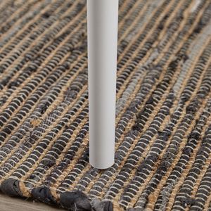 Ensemble de 2 chaises de salle à manger Db Midcentury Spindle Back, revêtement en cuir PU blanc, pour salon, bureau à domicile - Product Image 5