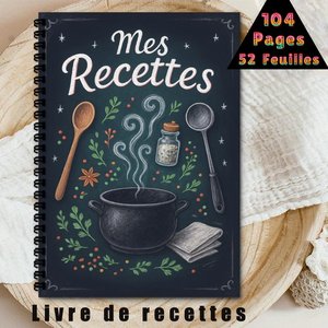 Carnets de recettes personnalisés, journal vierge à pages épaisses, reliure spirale, organisateur de livres de cuisine pour boulangers à domicile, carnets de recettes personnalisés - Product Image 3