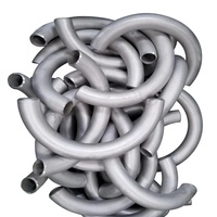 Tuyau droit en acier inoxydable ASME B16.49 SS 304 316 316L 3 pouces sur chaque extrémité, soudure bout à bout en acier inoxydable 3D 4D 5D 45 degrés