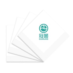Custom Made Square <b>Paper</b> Napkins Embossed Logo Boxed Packaging Dongguan Factory - Product Image 2