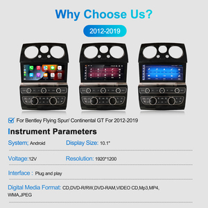 Navihua nueva actualización Android Car Radio pantalla táctil de 10,1 pulgadas para Bentley Flying Spur/Continental GT 2013-2019 navegación GPS - Product Image 5