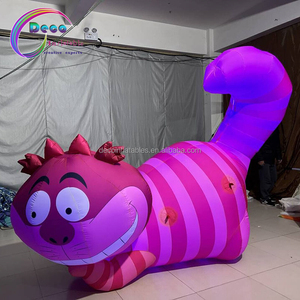 Inflable de dibujos animados Animal modelo Rosa lindo Led inflable <span class=keywords><strong>gato</strong></span> de Cheshire - Product Image 4
