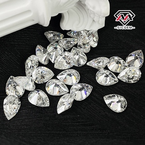 Bán buôn lỏng Lê cắt moissanite D màu VVS1 rõ ràng đối với đồ trang sức trung tâm Stones - Product Image 3