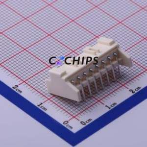 S08B-XASS-1N-BN(LF)(SN) Wire-to-Board Pin Header Bent Lead Through Hole,P=2mm Connector 1x8P 2.5mm Right Angle Insert XA - Product Image 2