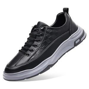 Men's Genuine <b>Leather</b> Retro Shoes Round Toe Breathable Mesh Lining Rubber Outsole EVA Midsole Spring Casual Chunky <b>Sneakers</b> - Product Image 5