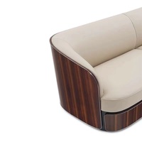Meuble design moderne italien de luxe avec finition en bois BAMPTON Ensemble de canapés