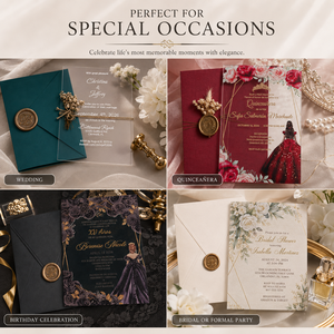 Invitaciones de Boda de Acrílico Personalizadas, Tarjetas Transparentes para el Día de San Valentín y Otras Ocasiones - Product Image 6
